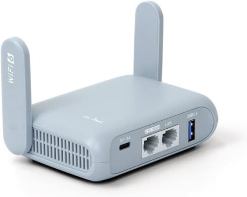 GL.iNet GL-MT3000 (Beryl AX) Portable Travel Router, Pocket Wi-Fi 6 Wireless 2.5G Router, Portable VPN Routers WiFi for Travel, Public Computer Routers, Business, Moblie/RV/Cruise/Plane