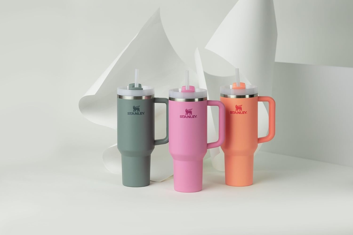 STANLEY Quencher H2.0 Tumbler with Handle and Straw 40 oz | Flowstate 3-Position Lid | Cup Holder Compatible for Travel | Insulated Stainless Steel Cup | BPA-Free | Peony - Image 8