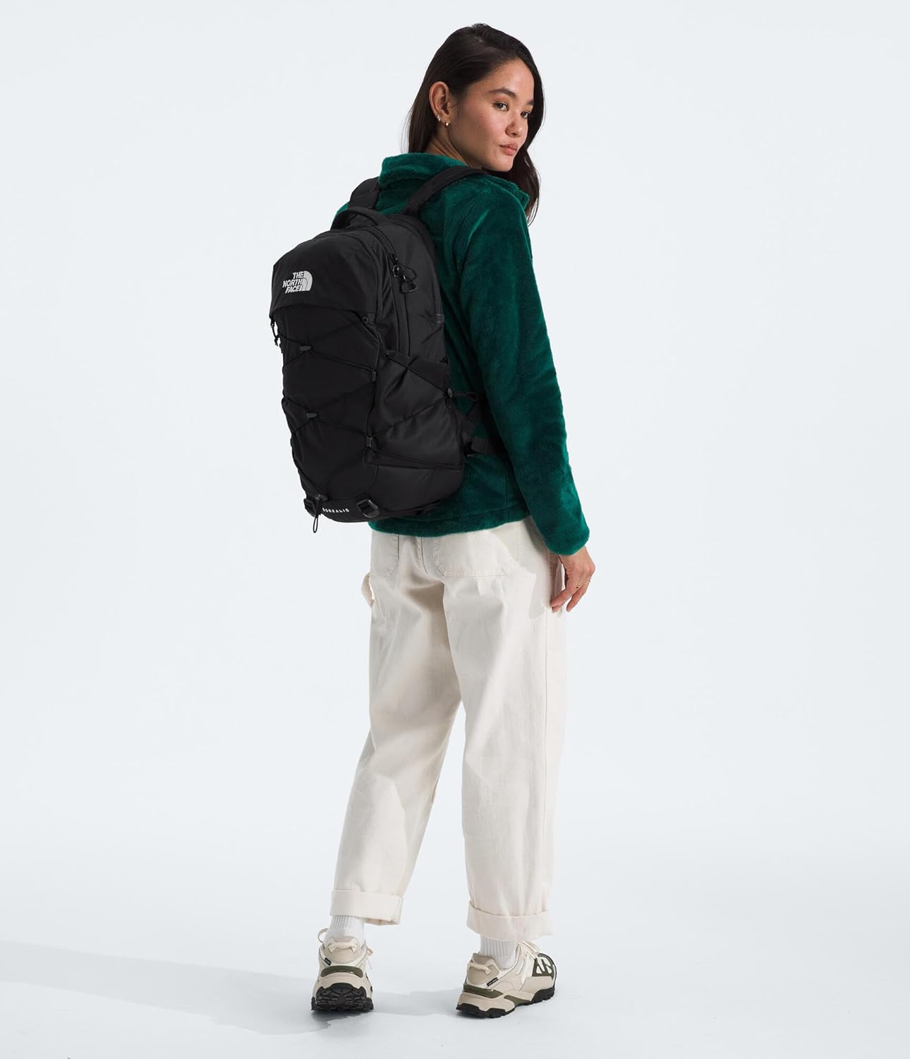 The North Face Borealis Commuter Laptop Backpack - Water Repellent, Laptop Sleeve, Large Main Compartment, TNF Black/TNF Black-NPF, One Size - Image 9