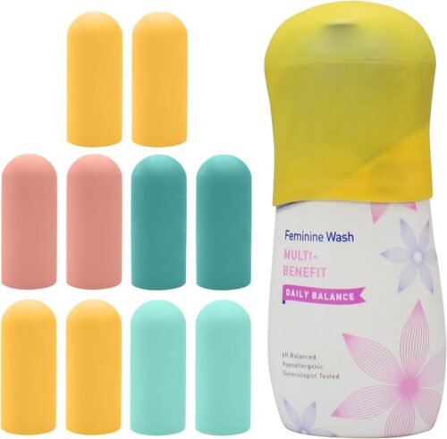 TRANOMOS Silicone Bottle Covers Travel Essentials for Women Men, Beach Vacation Essentials, Travel Size Toiletries Accessories, Cruise Ship Essentials 2026, Must Haves, Leak Proofing
