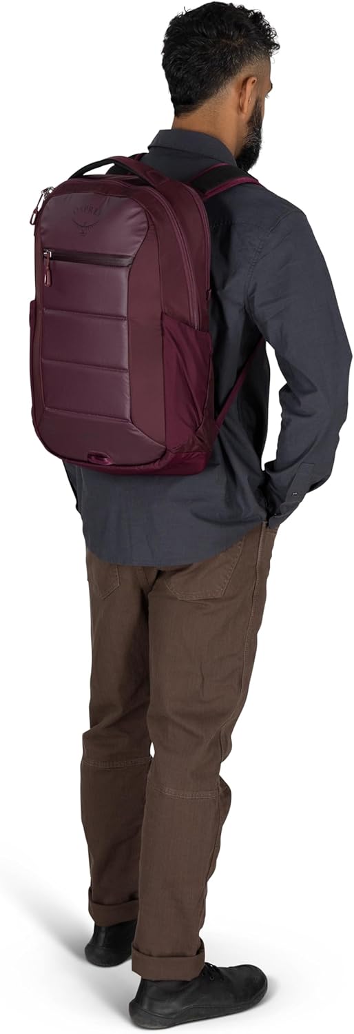 Osprey Ozone Laptop Backpack with Ventilated AirScape™ Backpanel - Lightweight Travel Backpack with 16” Laptop Sleeve - Carry-On Compatible Travel Bag for Men and Women, Black - Image 15