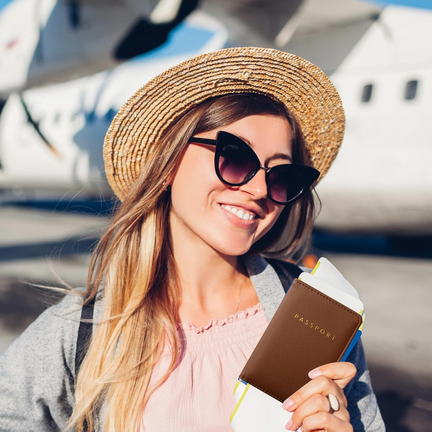2 Pcs Passport Cover Holder for Travel Waterproof Leather Passport Wallet Case Book Travel Cruise Essentials for Women Men | 2 Pieces - Image 6