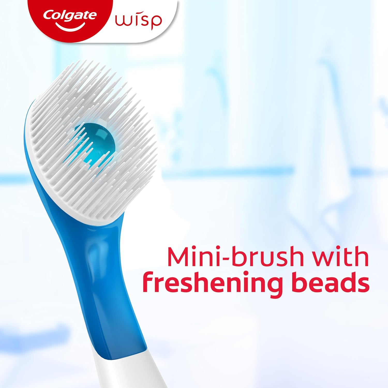 Colgate Max Fresh Wisp Disposable Mini Travel Toothbrushes, Peppermint, 24 Count (Pack of 4) - Image 2