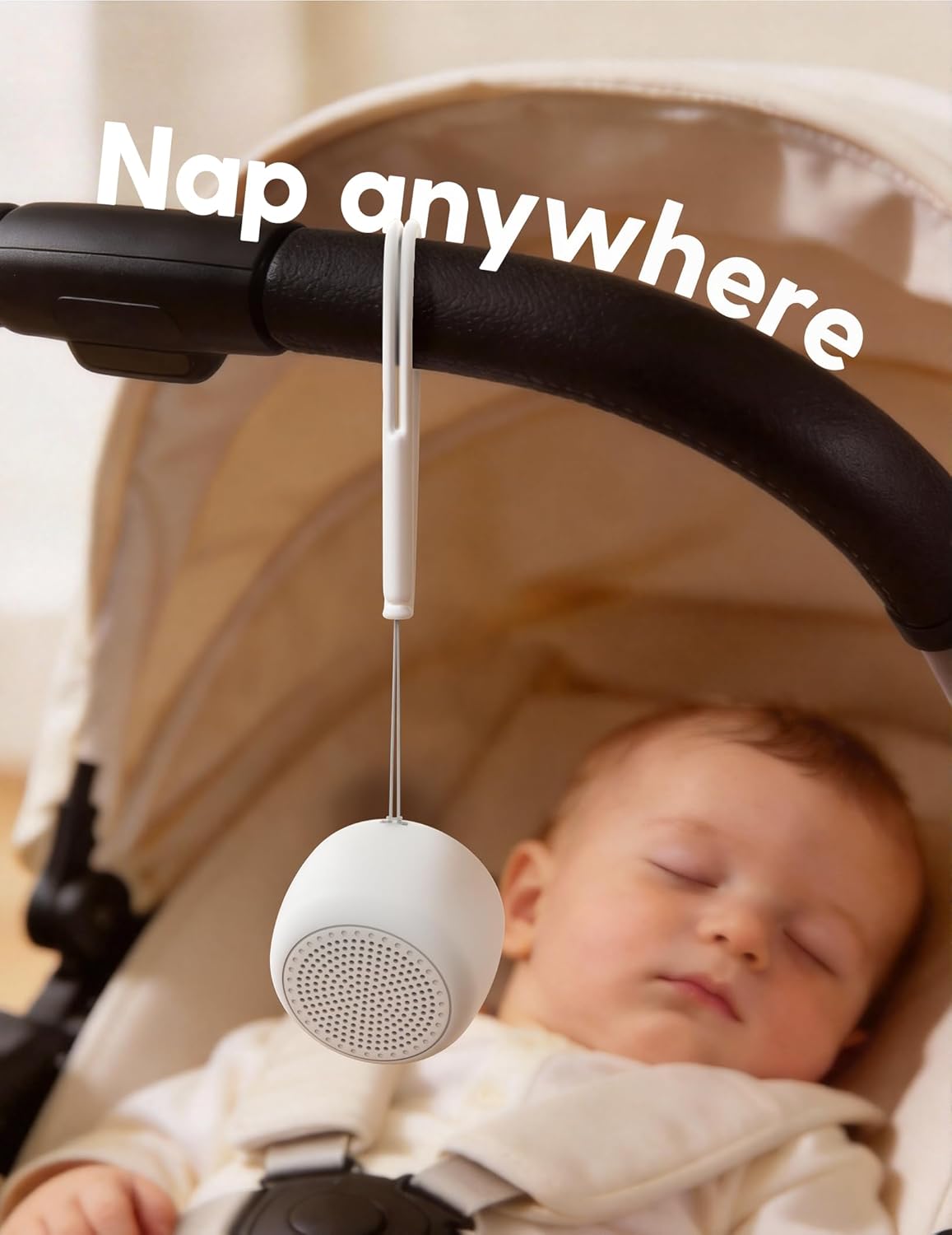 Babelio White Noise Sound Machine for Adults Kids Baby, Mini, 15 Non-looping Sounds, Timer, Memory Function, Easy to Pocket and Travel White - Image 8