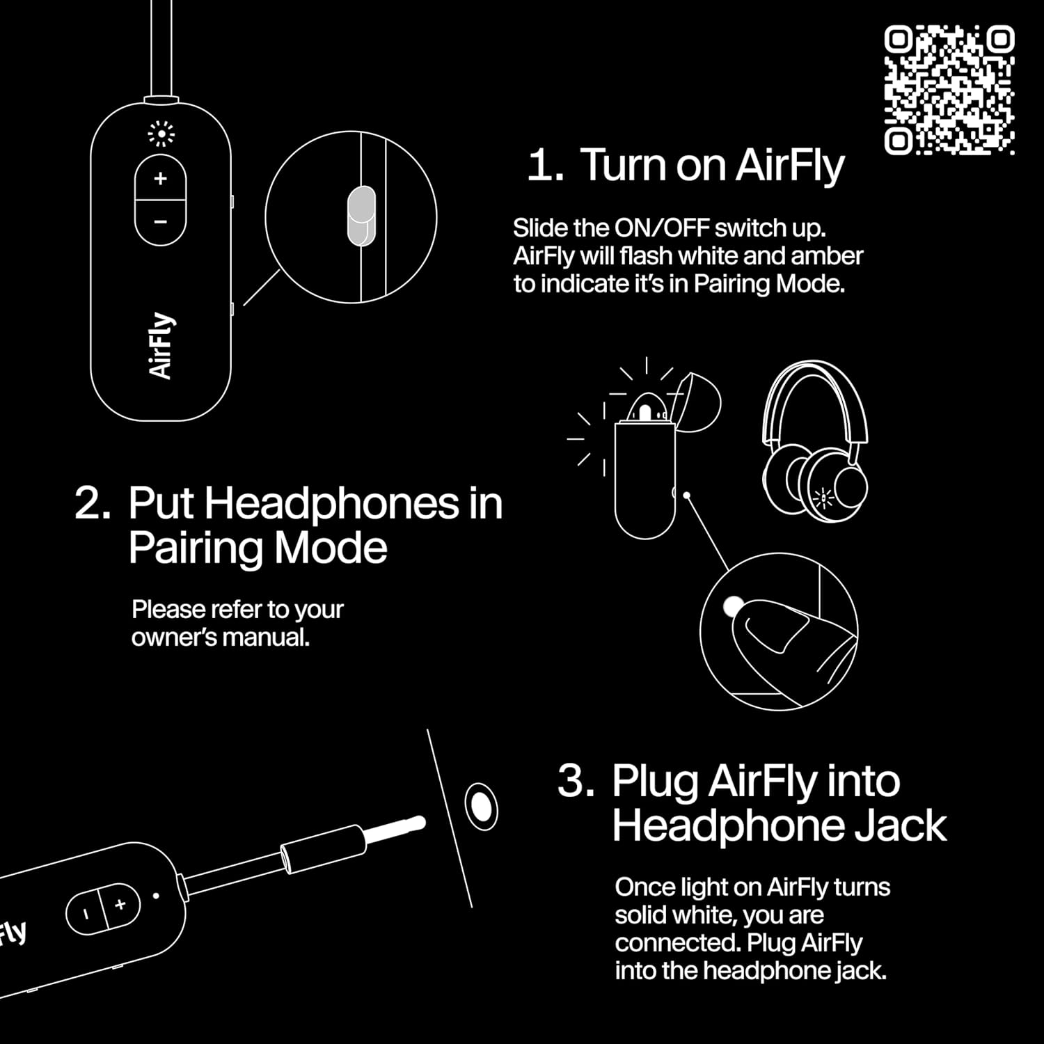 Twelve South AirFly SE | Bluetooth Wireless Audio Transmitter Adapter for AirPods/Headphones, 20+ Hr Battery, Works with 3.5mm aux Jacks on Airplanes, TVs, Gym Equipment, and Travel - Image 10