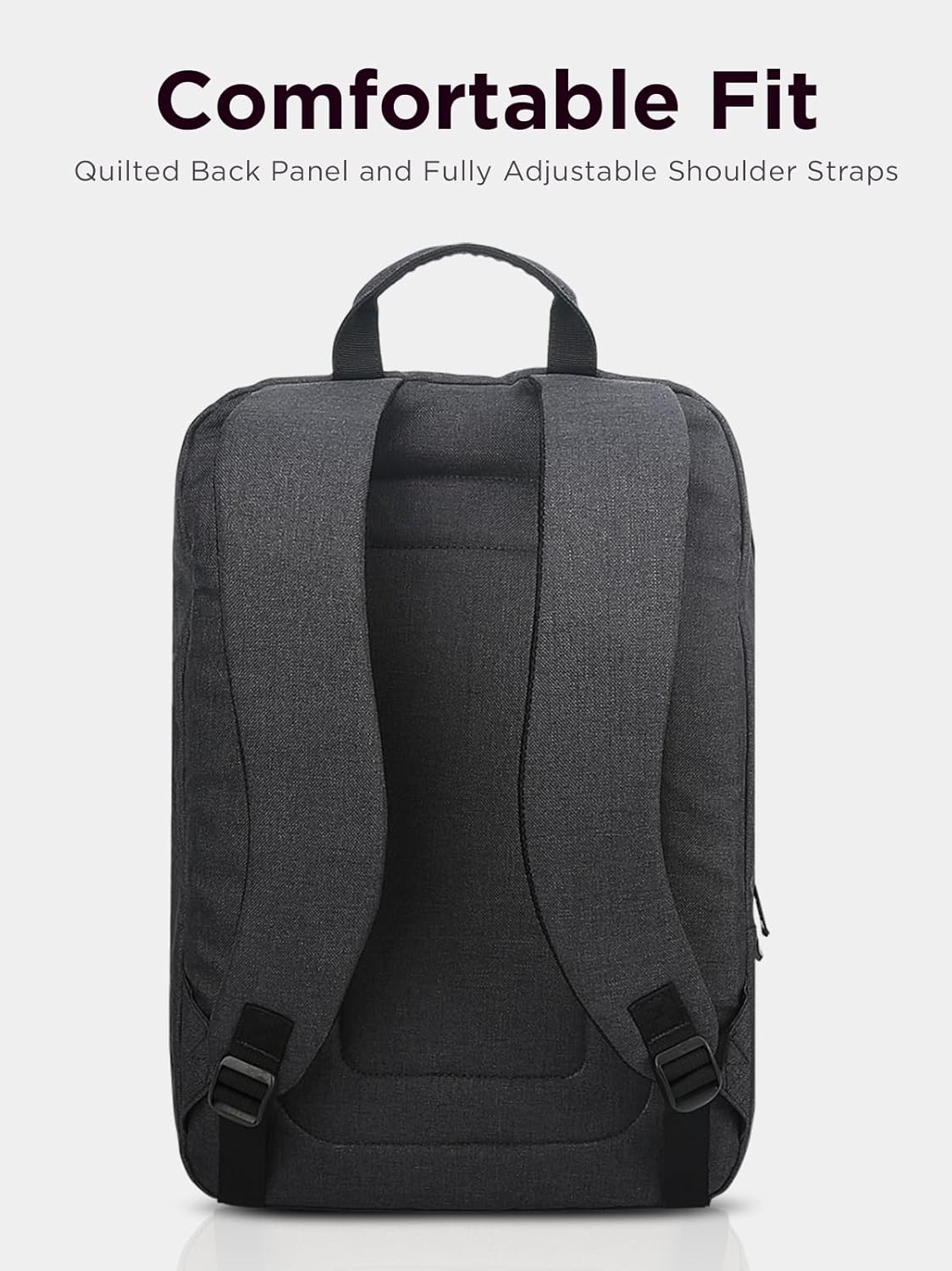 Lenovo Laptop Backpack B210, 15.6-Inch Laptop/Tablet, Durable, Water-Repellent, Lightweight, Clean Design, Sleek for Travel, Business Casual or College, GX40Q17225, Black - Image 3