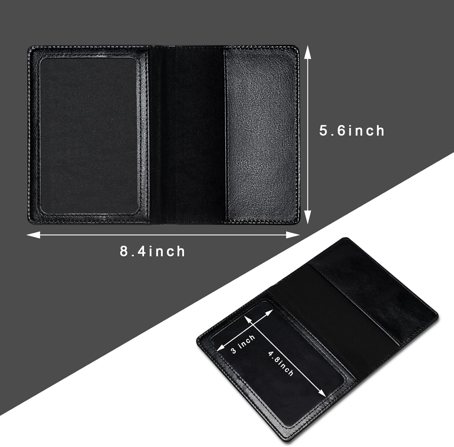 Honmein 2 Pcs Passport holders,Ultra Slim passport wallet,PU Leather Passport Cover for Women and Men - Image 3