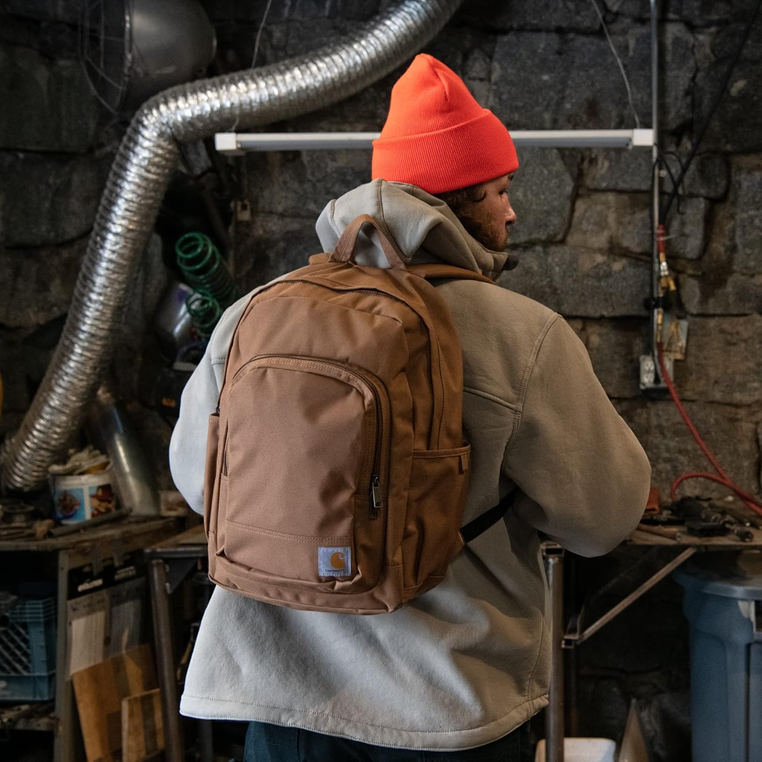 Carhartt 25L Classic Laptop Backpack, Durable Water-Resistant Pack W/ 16" Laptop Sleeve and Multiple Organizational Compartments, Black - Image 7