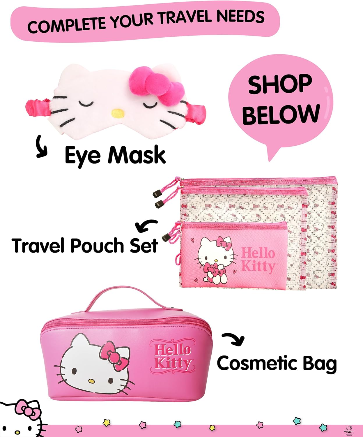 Hello Kitty Passport Holder - Sanrio Passport Holder for Women - Officially Licensed Passport Case (VG701236L.NJ) - Image 4