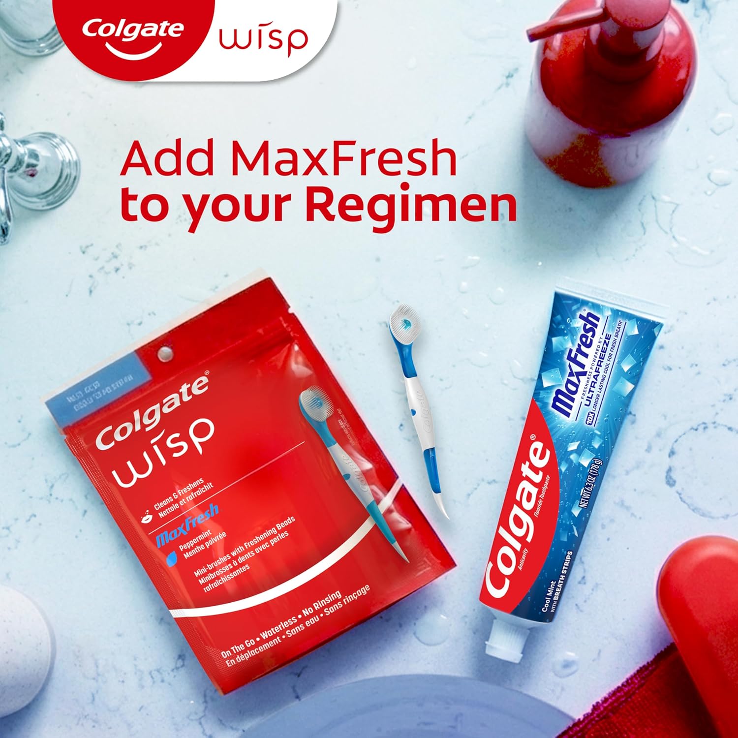 Colgate Max Fresh Wisp Disposable Mini Travel Toothbrushes, Peppermint, 24 Count (Pack of 4) - Image 9