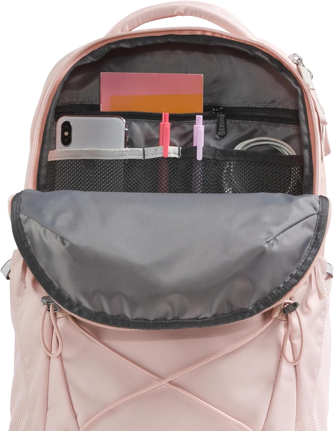 The North Face Women's Jester Everyday Laptop Backpack - Commuter Travel Bag, Laptop Sleeve, Water-Repellent, Pink Moss, One Size - Image 6