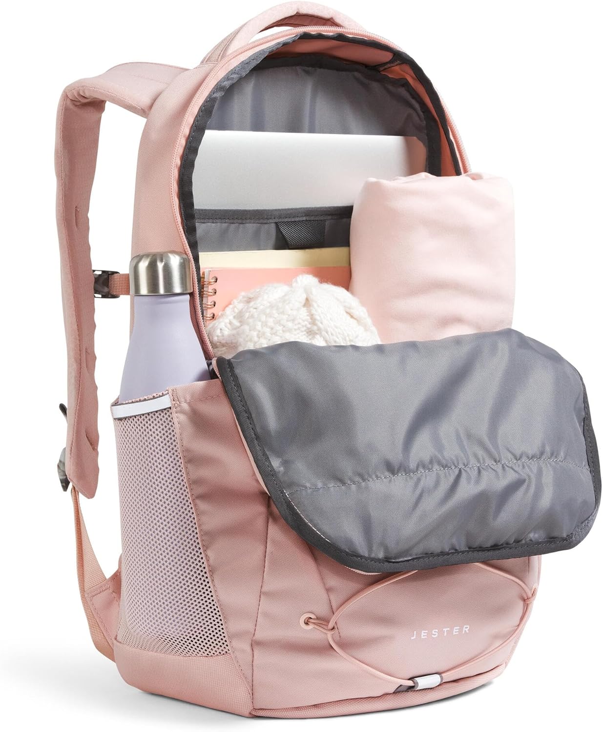 The North Face Women's Jester Everyday Laptop Backpack - Commuter Travel Bag, Laptop Sleeve, Water-Repellent, Pink Moss, One Size - Image 5