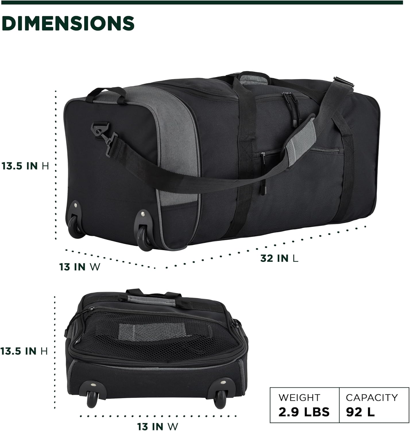 Travelers Club 32" Midgard Expandable Rolling Travel Bag - Image 3