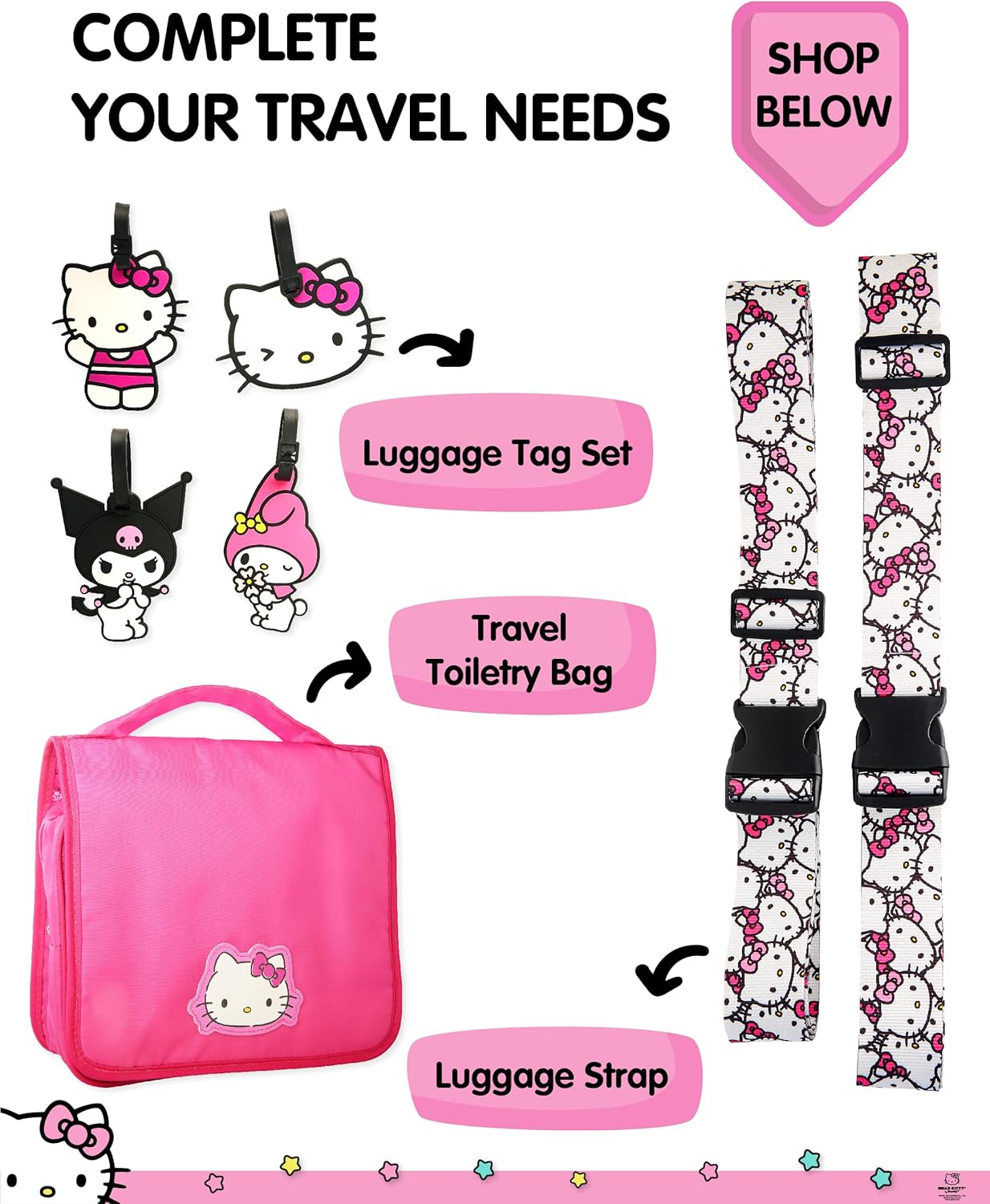 Hello Kitty Passport Holder - Sanrio Passport Holder for Women - Officially Licensed Passport Case (VG701236L.NJ) - Image 5