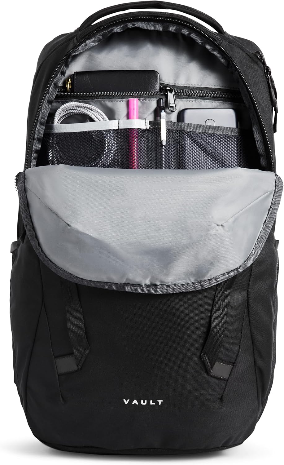 The North Face Vault Everyday Laptop Backpack - Commuter Travel Bag, Water-Repellent Finish, Spacious Compartment, TNF Black-NPF, One Size - Image 4