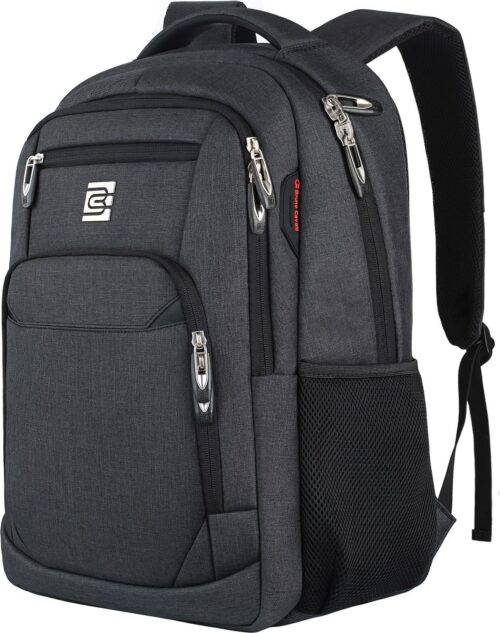 Volher Laptop Backpack,Business Travel Anti Theft Slim Durable Laptops Backpack,Water Resistant College Computer Bag for Women & Men Fits 15.6 Inch Laptop and Notebook - Black