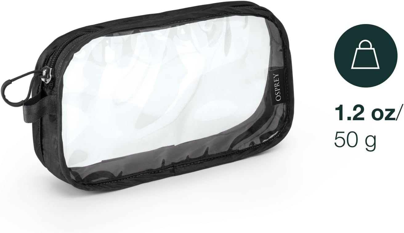 Osprey Ultralight Clear Liquids Pouch for Travel, Black - Image 2