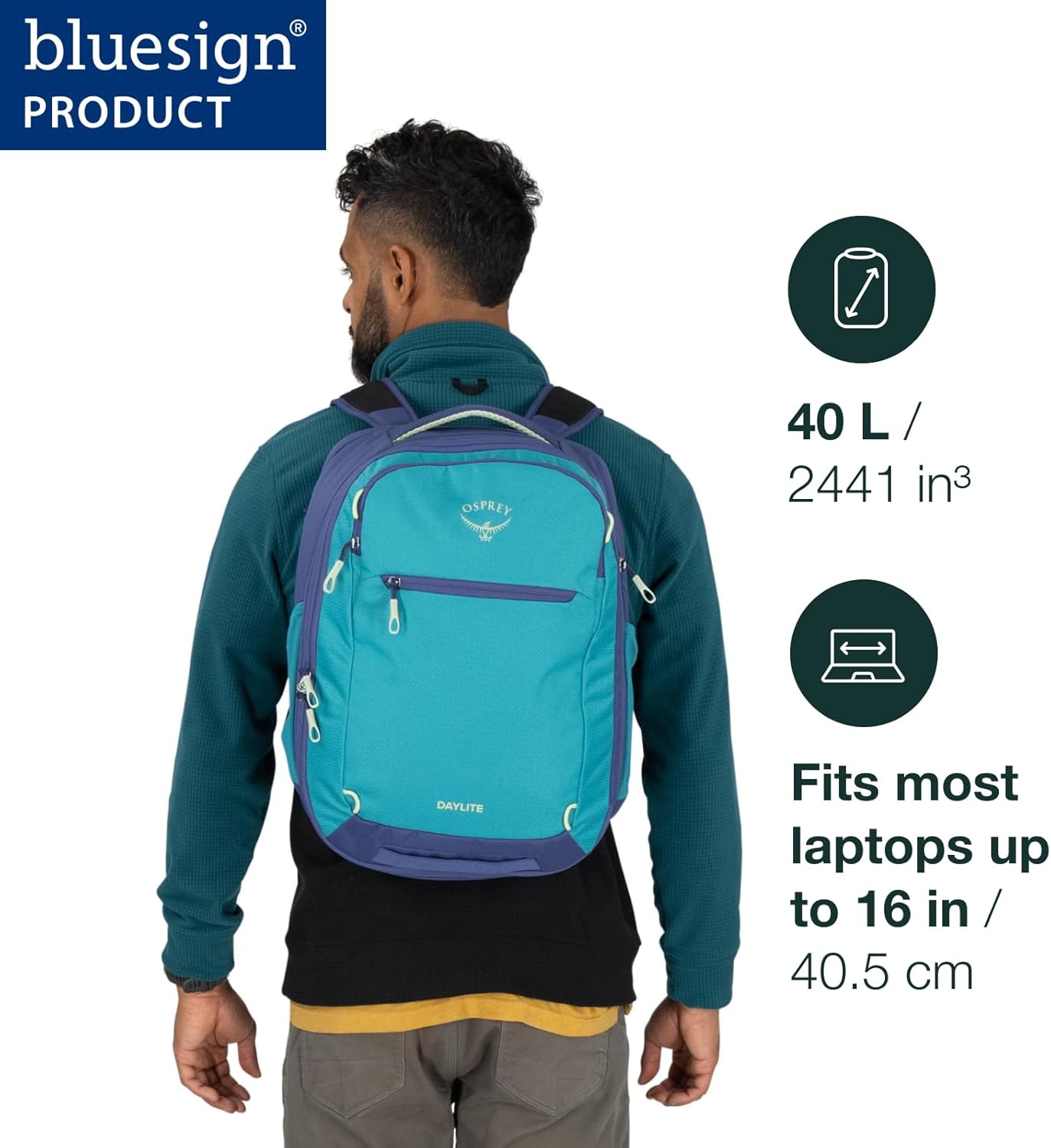 Osprey Daylite Expandable 26+6 Travel Pack, Tunnel Vision Grey Amazon Exclusive - Image 2