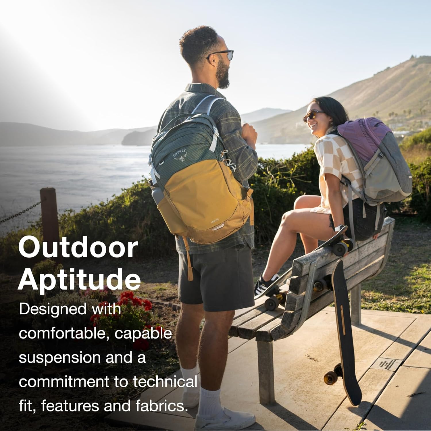 Osprey Nebula Commuter Backpack, Cascade Blue/Coal Grey Heather - Image 5