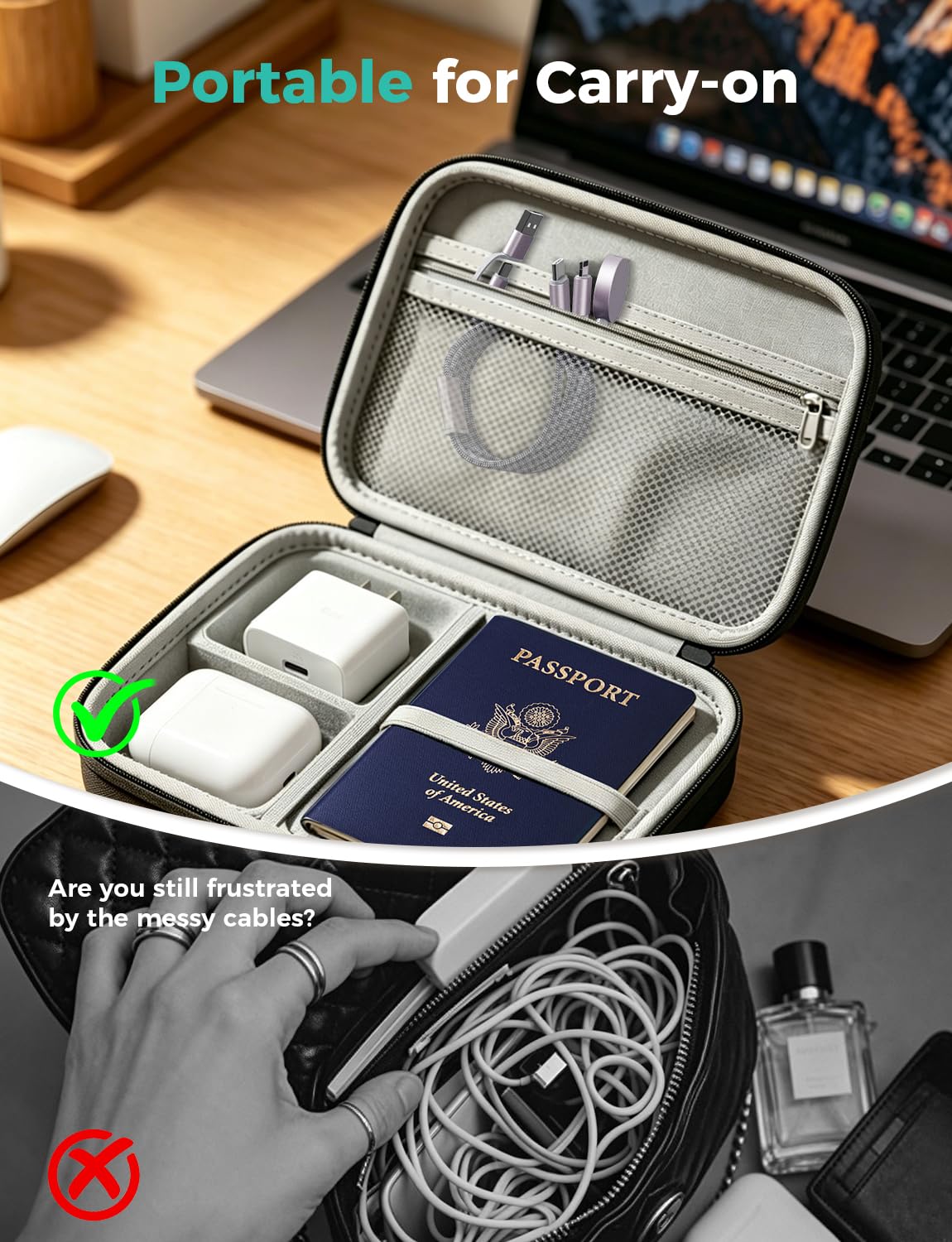 2026 Travel Essentials for Apple Watch Charger,Cruise Vacation Camping Essentials,iPhone Charger,Multi Charging Cable,3 in 2 Charging Docks for iWatch Series 11-2/Ultra,iPhone 17-12,Car - Image 7