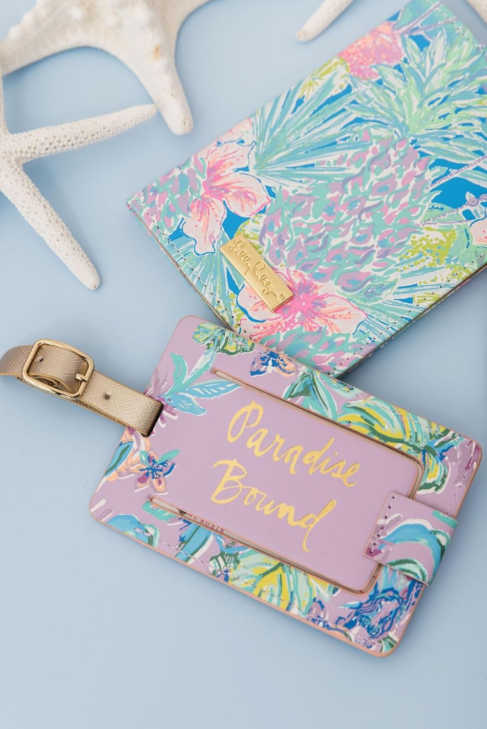 Lilly Pulitzer Vegan Leather Passport Holder, Cute Passport Cover, Travel Wallet with Credit Card Slots, Swizzle In - Image 9