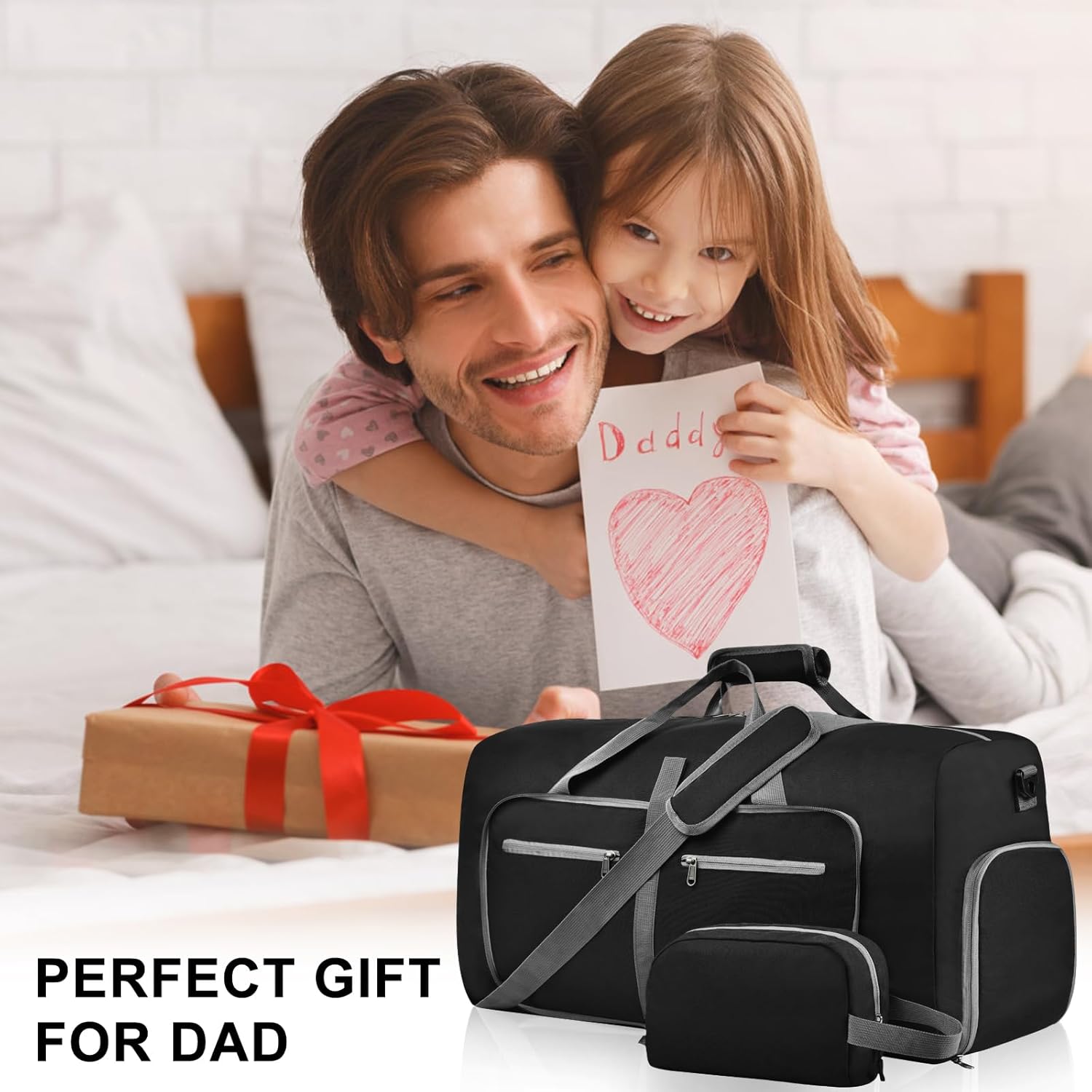 Felipe Varela Duffle Bag with Shoes Compartment and Adjustable Strap,Foldable Travel Duffel Bags for Men Women,Waterproof Duffel Bags - Image 6