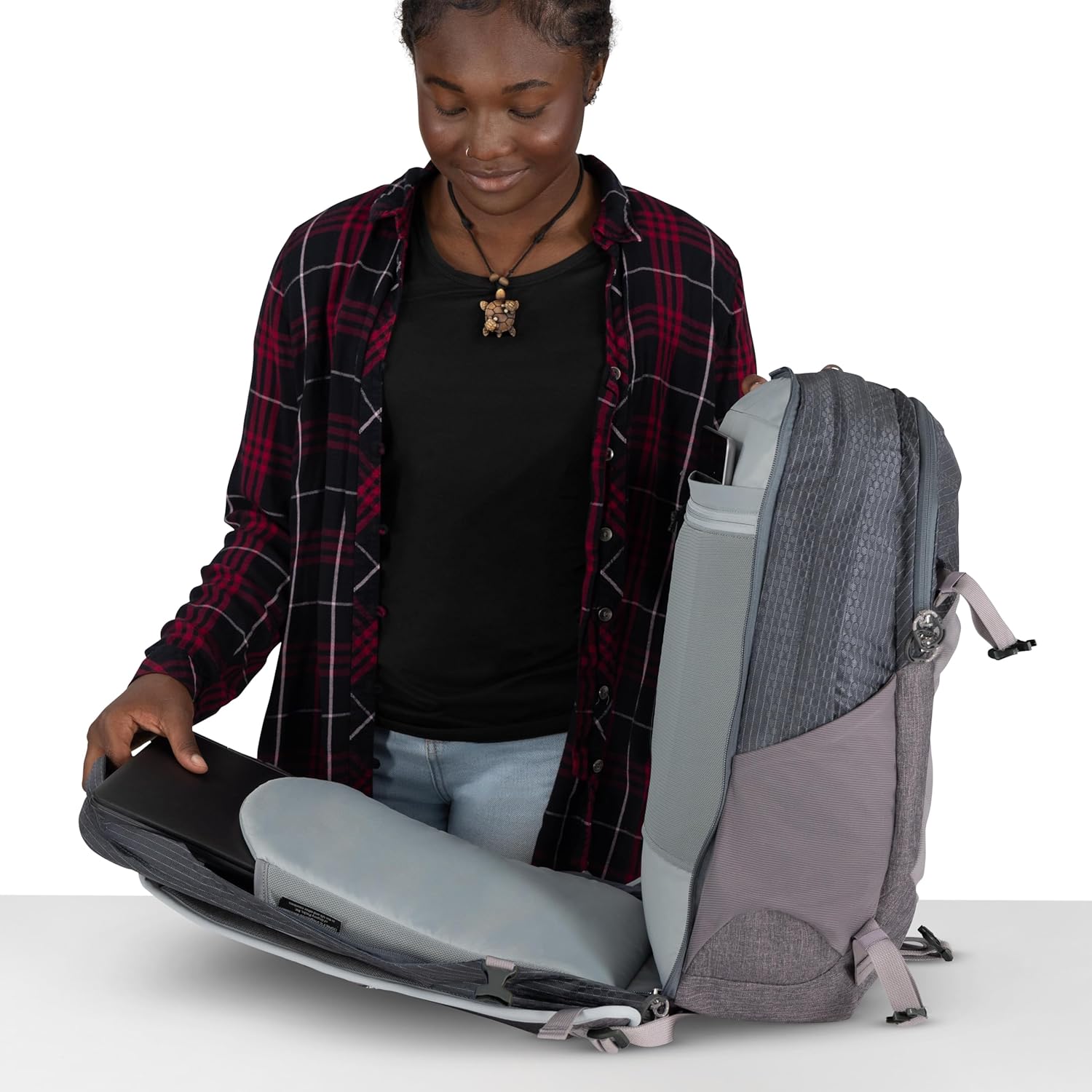 Osprey Nebula Commuter Backpack, Cascade Blue/Coal Grey Heather - Image 10